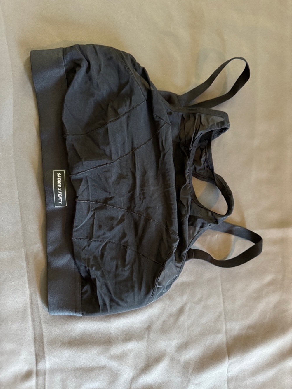 Savage X Fenty Black Double-Strap Active Bra